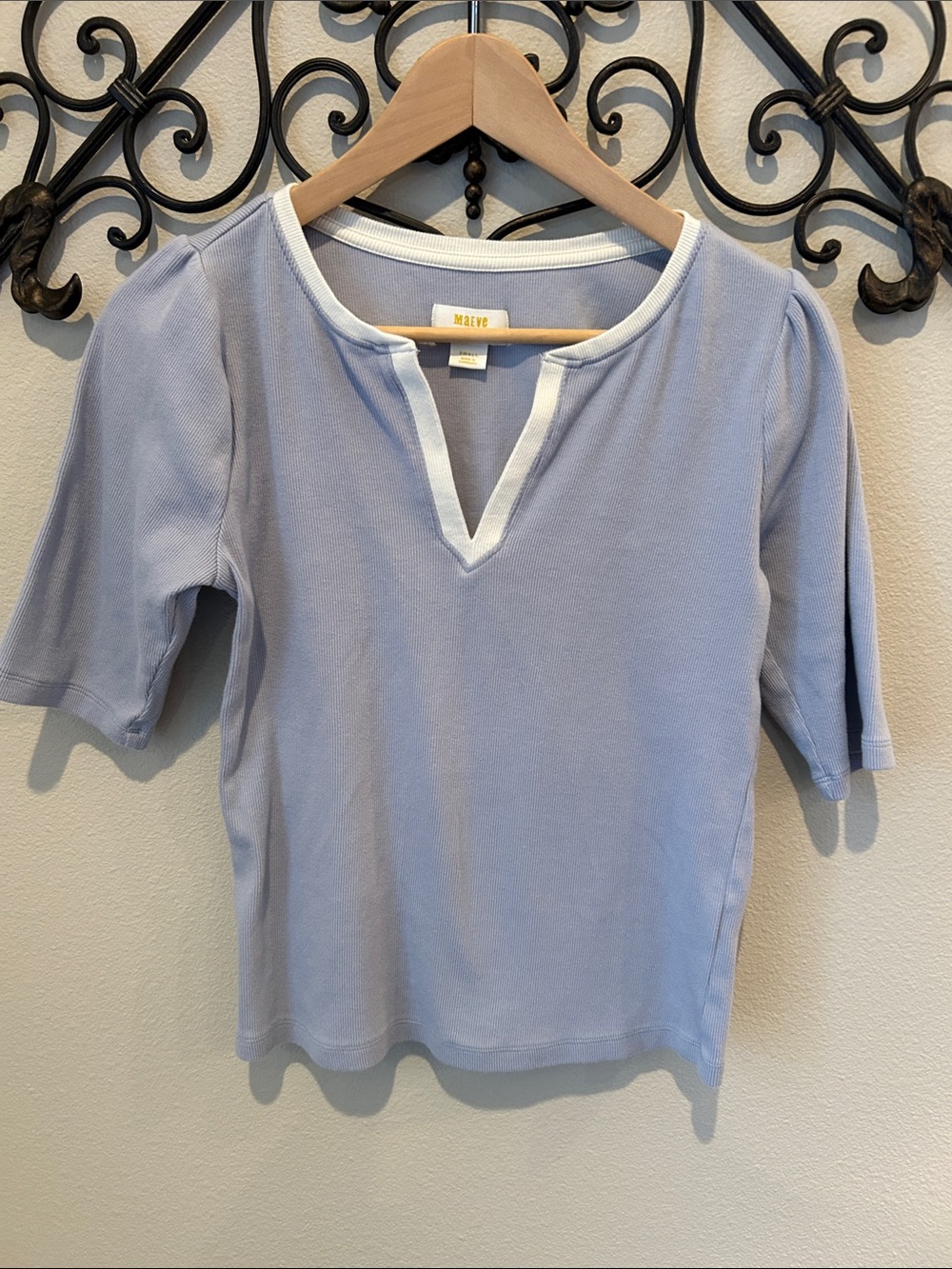 MAEVE BY ANTHROPOLOGIE 3/4 SLEEVE TEE SIZE SMALL